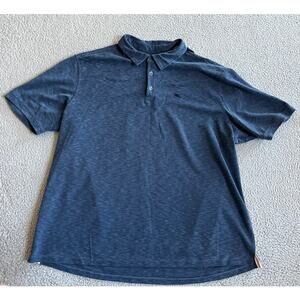 New York Yankees Tommy Bahama Baseball Polo Shirt XXL Blue Golf Performance NY